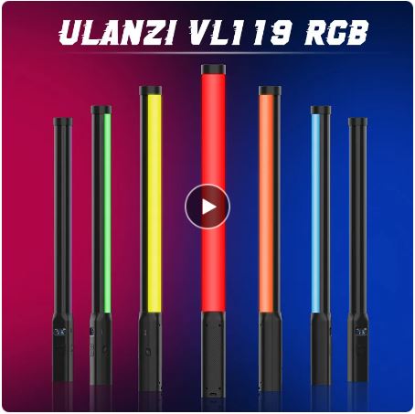  알리 광군제 Ulanzi-VL119 핸드 헬드 RGB 다채로운 스틱 라이트
