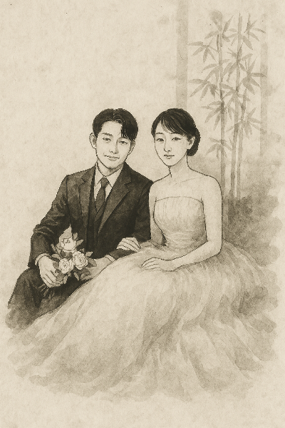 GPT-4o 로 수묵화로 변환한 인물 사진