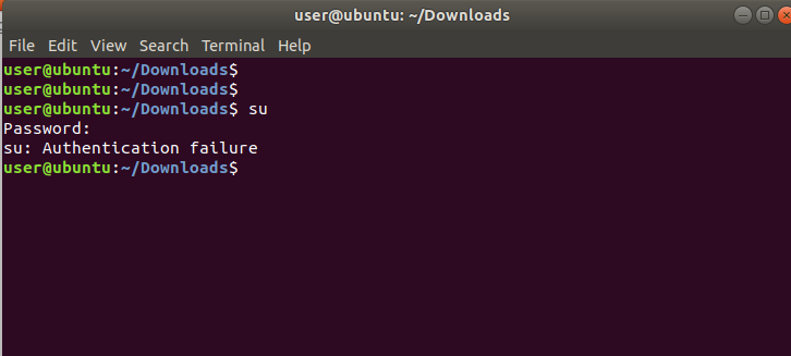 SU : Authentication failure ( Ubuntu root passwords ) - 봄해 임베디드 연구소