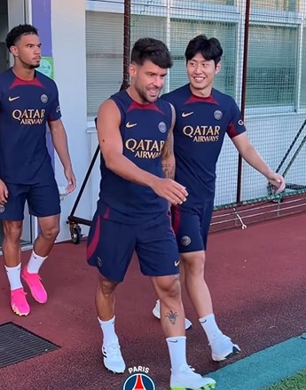  PSG 파리 생제르망 햄스트링 부상 이강인 선수, 훈련 불참