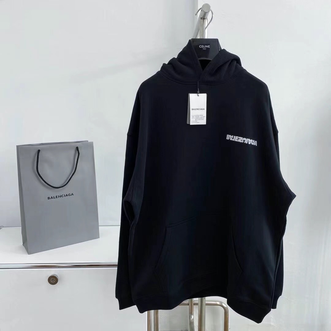  [BALENCIAGA] 발렌시아가 턴 스웨트 셔츠 후드 티셔츠 674986 TLVB4 9034 (2 COLOR)