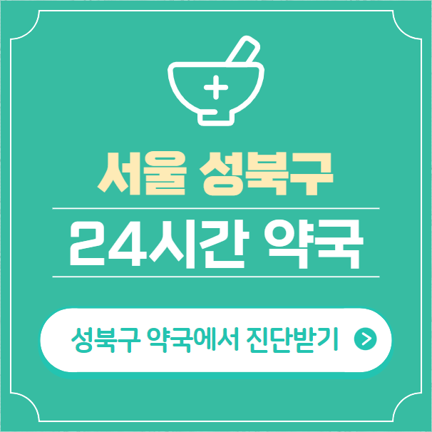  성북구 24시간 약국 찾기 | 휴일 야간 심야 일요일 당번약국 35곳