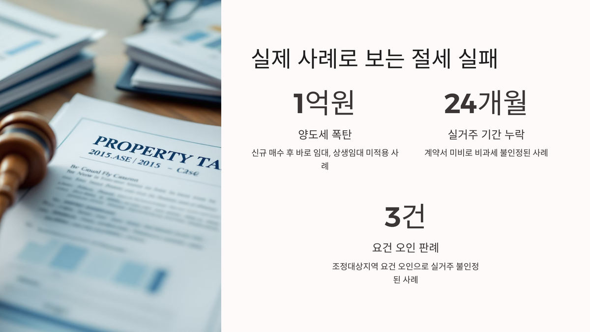 실제 사례로 보는 절세 실패