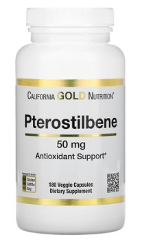 캘리포니아골드 뉴트리션 pterostilbene 프테로스틸벤 50mg 베지 캡슐 180정&#44; 1개&#44; 기본