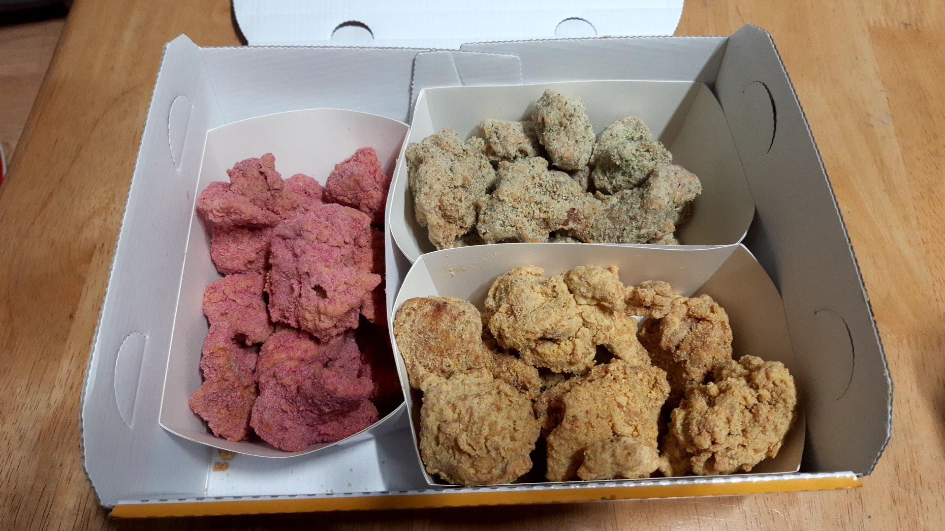  멕시카나 후르츠 치킨 일명 신호등 치킨 시식 후기