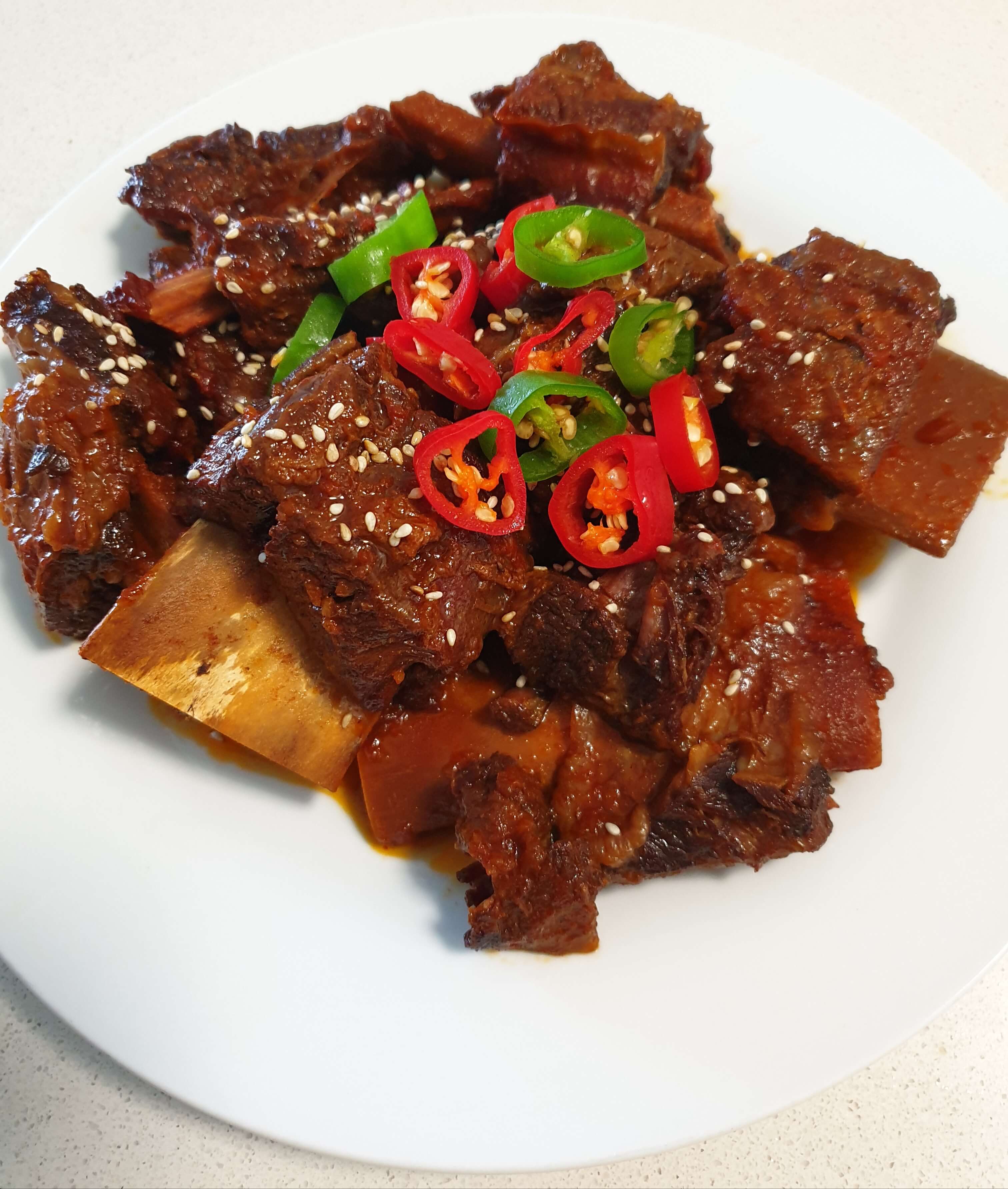  매운 소갈비찜 만들기 매콤 소갈비찜