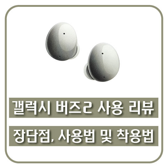  [삼성 갤럭시 버즈 2 사용 리뷰] 장단점, 사용법 및 착용법