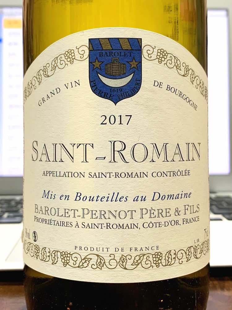 Domaine Barolet-Pernot Pere & Fils Saint-Romain 2017