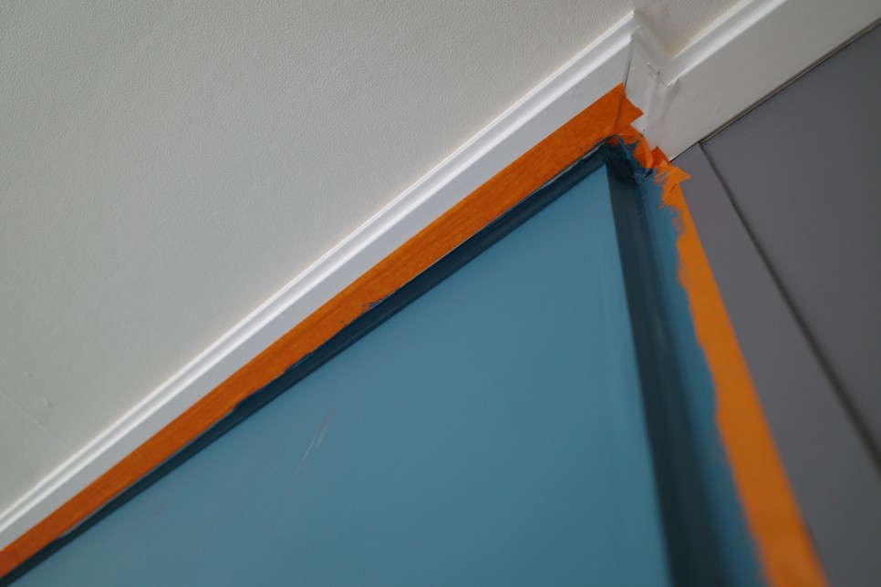 [댄 에드워드 무광 셀프 인테리어] 벽지 페인트 칠하기 5