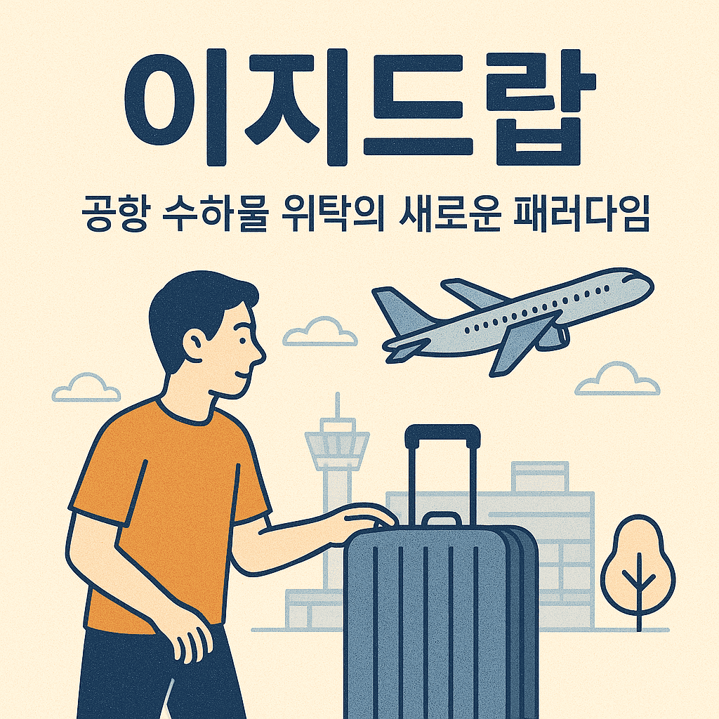 이지드랍 공항 수하물 위탁의 새로운 패러다임
