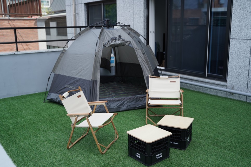 집에서도 자동텐트와 감성캠핑! 원터치텐트 패스트캠프 오토6 11