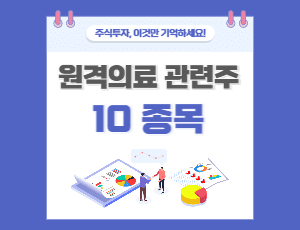 비대면진료, 디지털치료제 관련주 4
