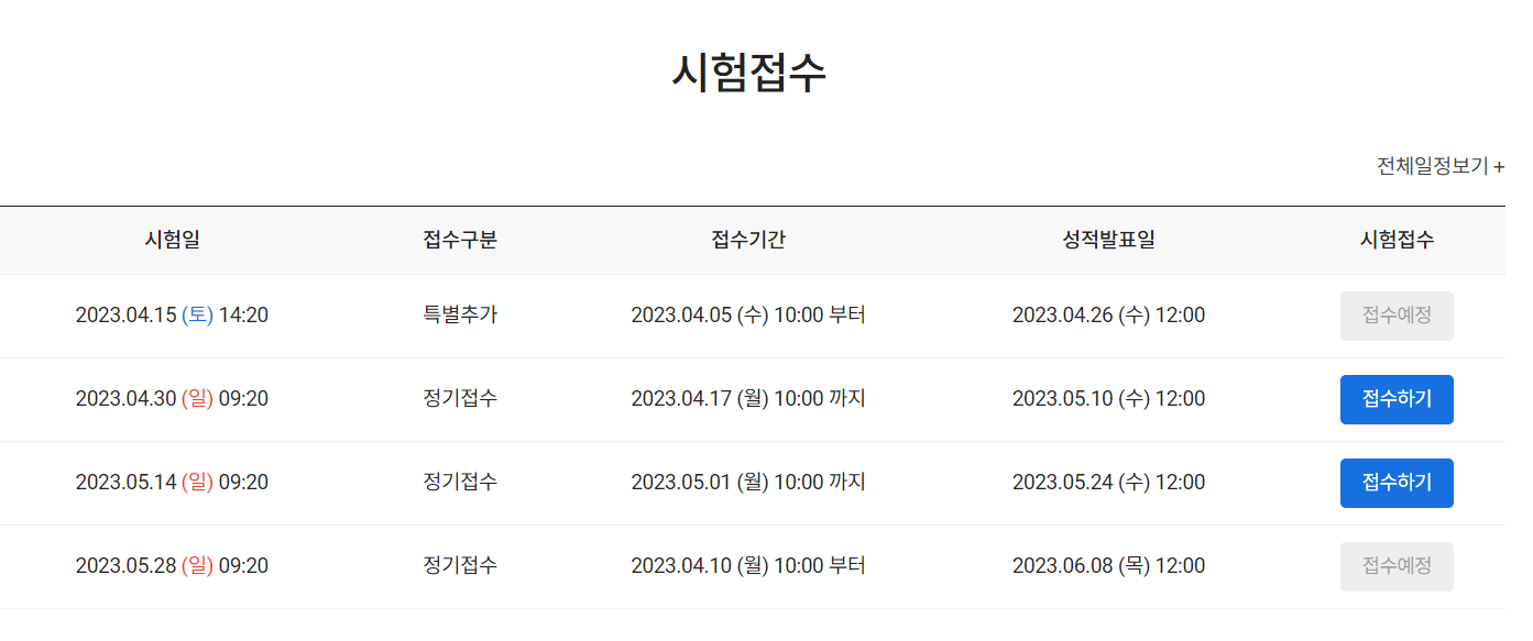 토익시험-시험접수-일정