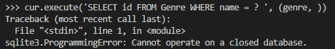 sqlite3.ProgrammingError