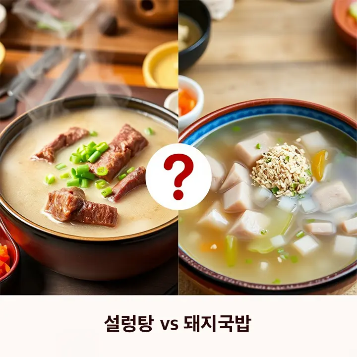 설렁탕 vs 돼지국밥 집에서 만들기에 더 어려운 게 뭔가요