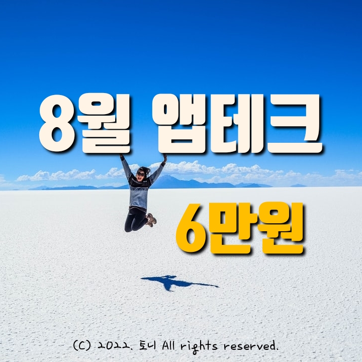  (2022년 8월) 회원가입만으로 4~6만원 줍줍. 현금지급 이벤트. 앱테크 추천