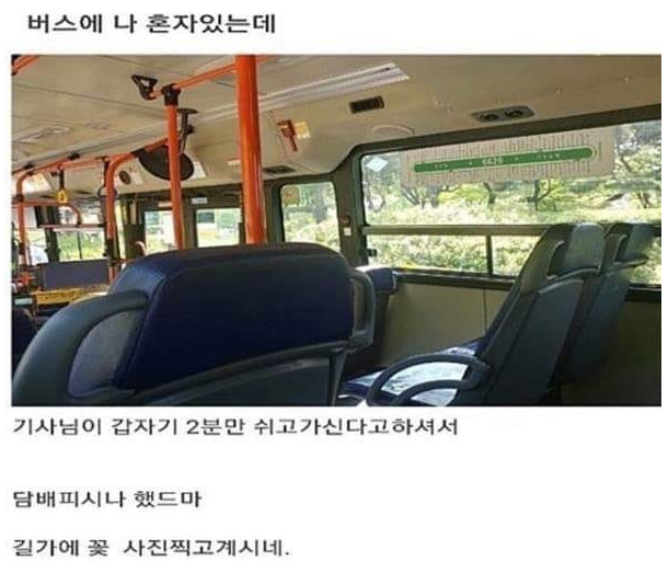  버스 기사님의 소확행