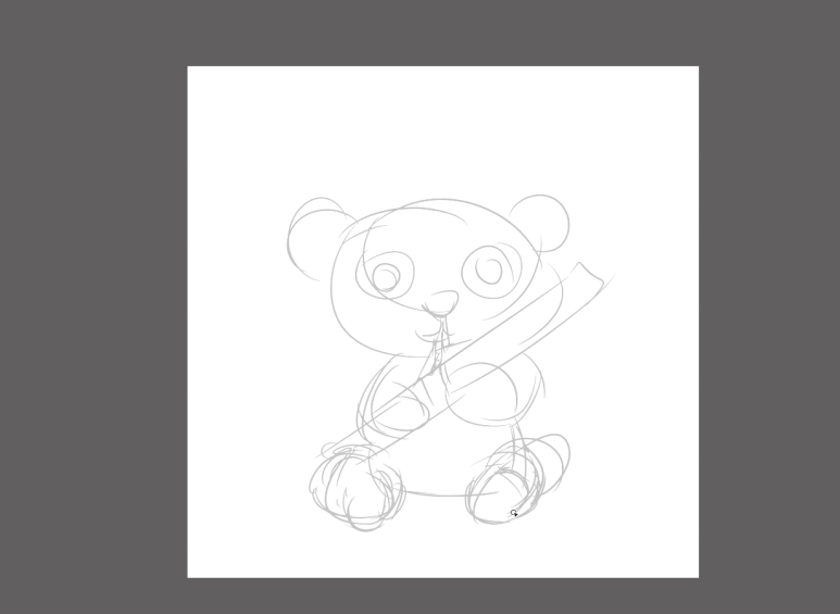 상냥한 그림 그리기 팬더 귀여운 동물 캐릭터 14