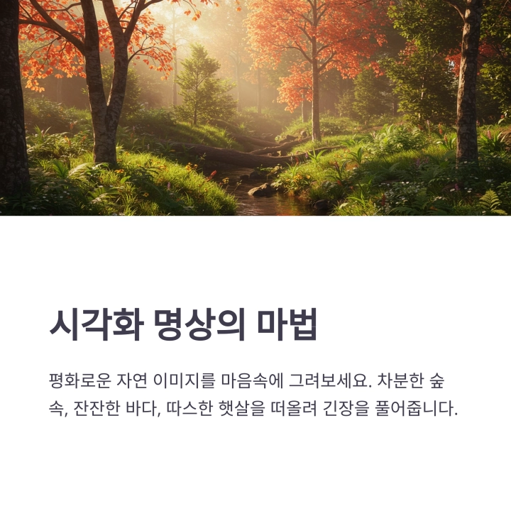 2030세대를 위한 스트레스 날리는 5분 명상법