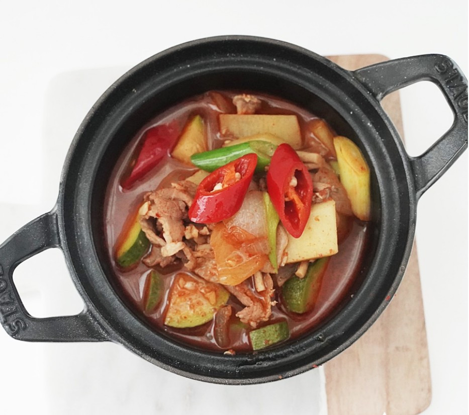 애호박 고추장찌개