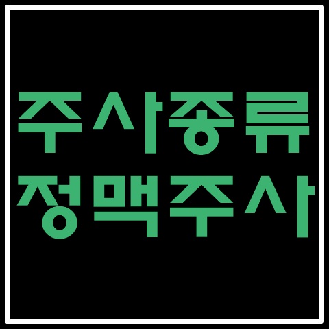 주사종류-정맥주사