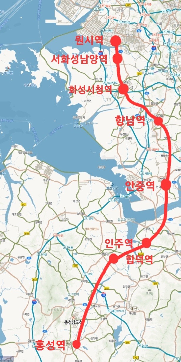 개통 예정인 철도 노선