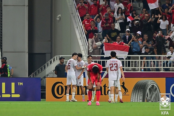 한국대인도네시아축구장면