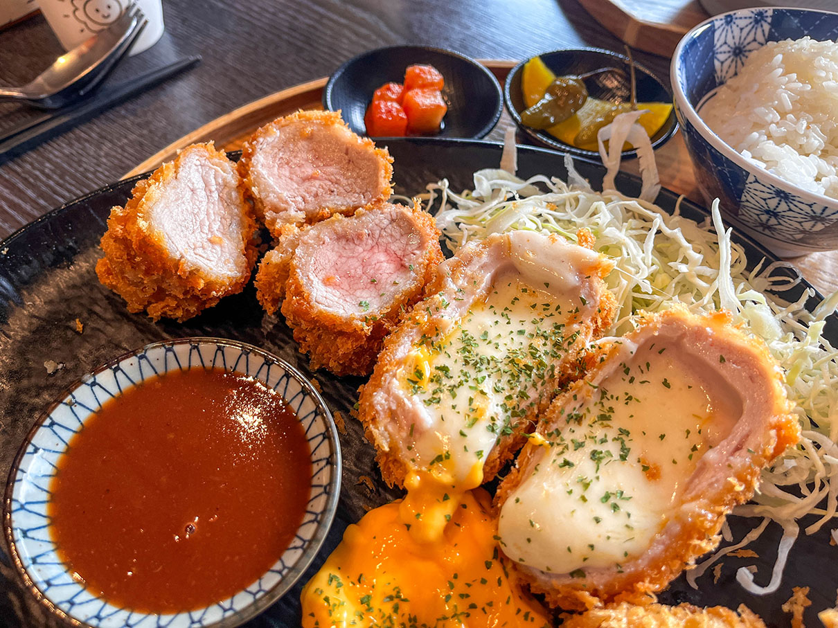 부산 기장 일광 오션뷰 맛집 일향가 일광산 치즈 폭포 모듬 카츠