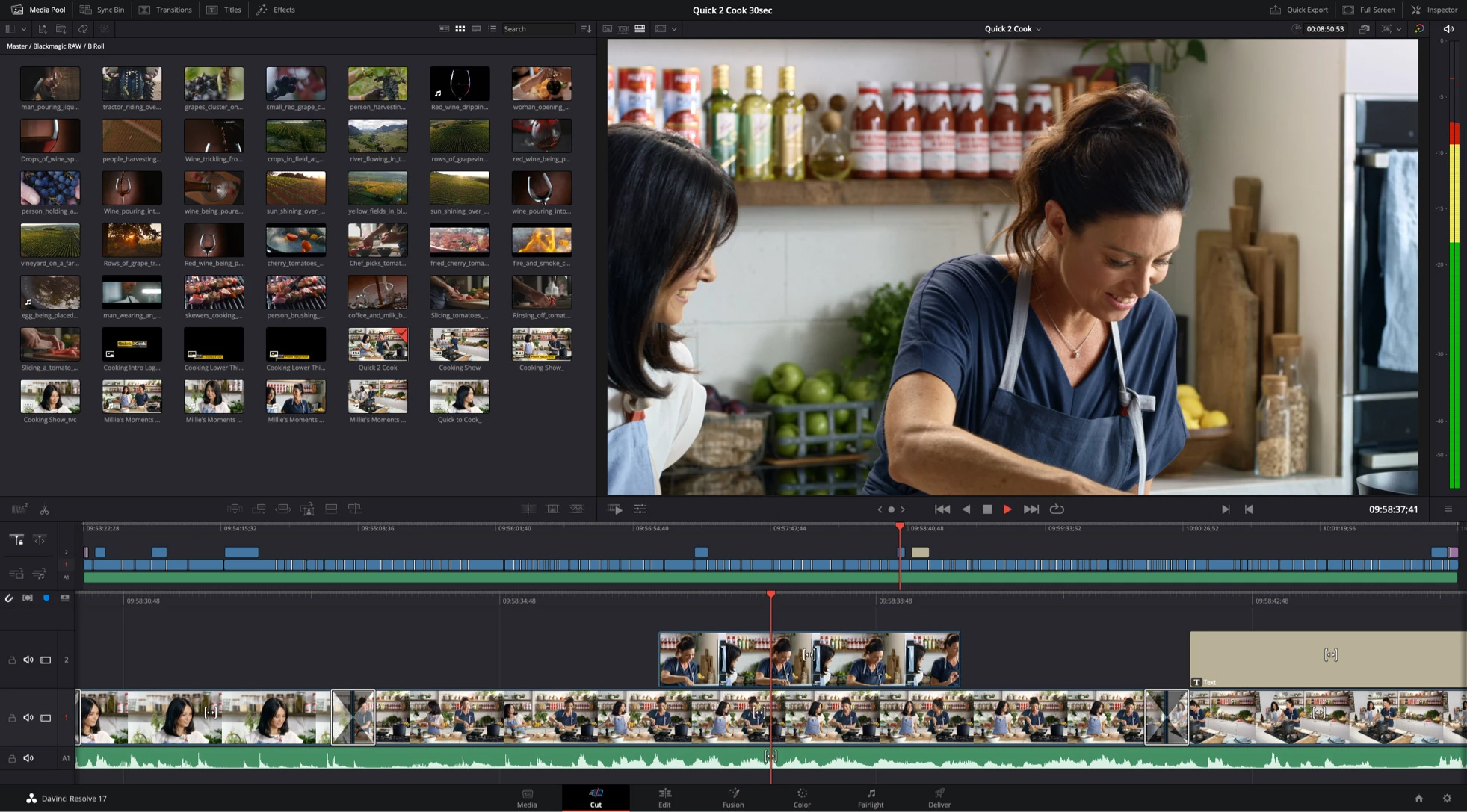 davinci resolve cut