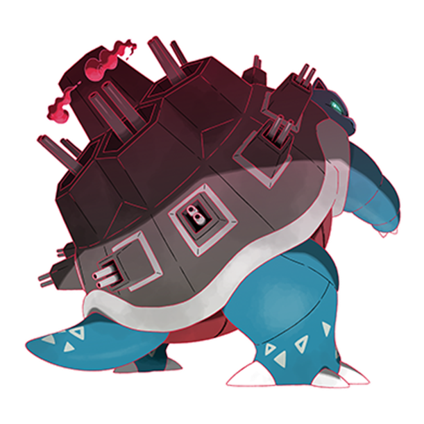 [포켓몬도감]  No. 009 거북왕 Blastoise #009 Gigantamax Blastoise
