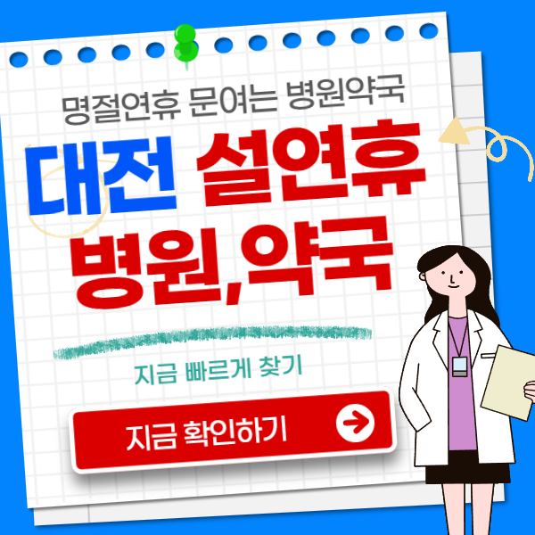 대전 설연휴 병원