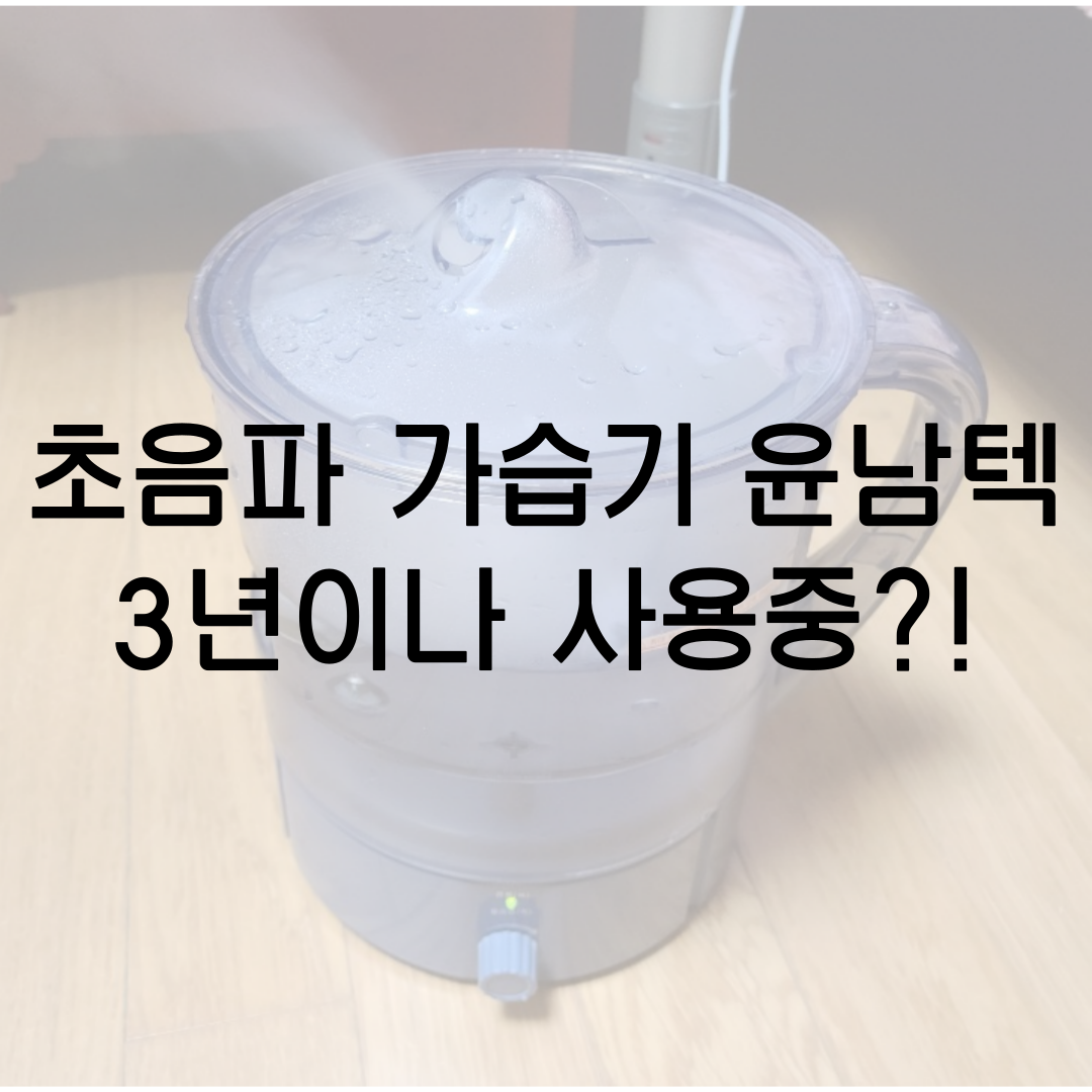  가습기 추천! 초음파 가습기 윤남텍 3년 째 사용 후기! 가습기물은 정수기물 수돗물?