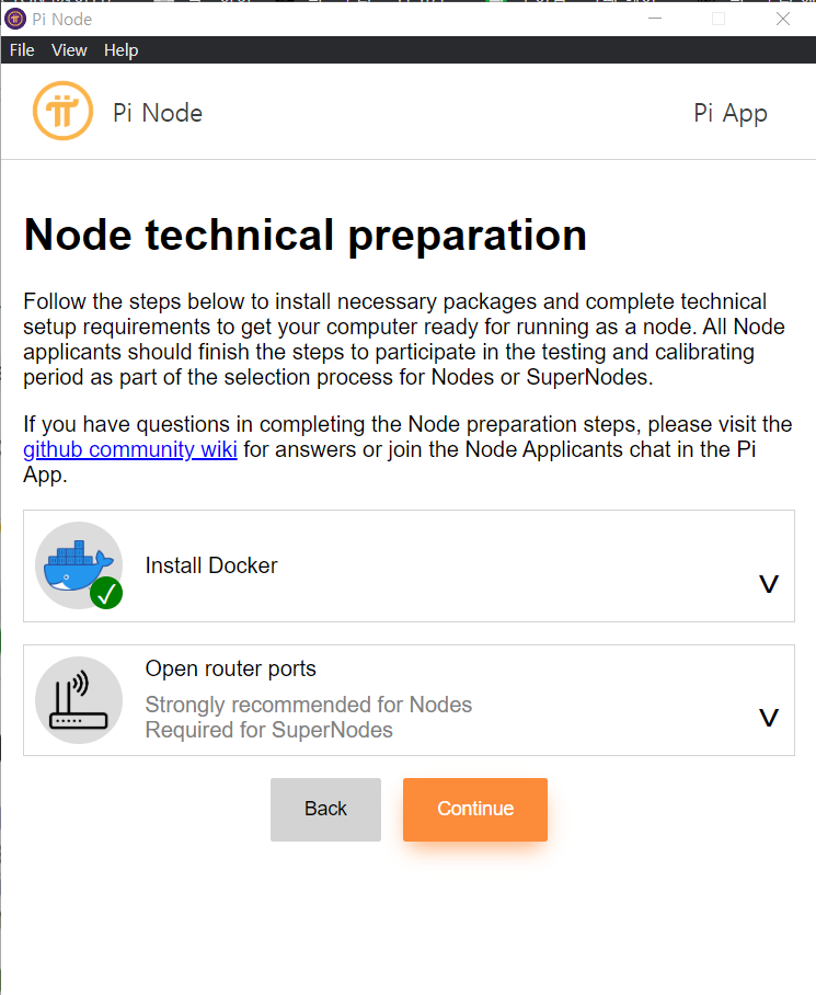 Pi node 설치