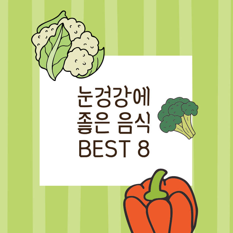  눈 건강에 좋은 음식 8가지 추천(눈 건강 지키는 방법)