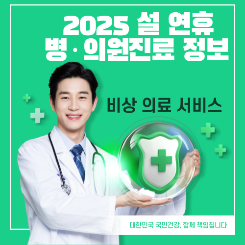 2025 설 연휴 비상 의료 서비스 이미지