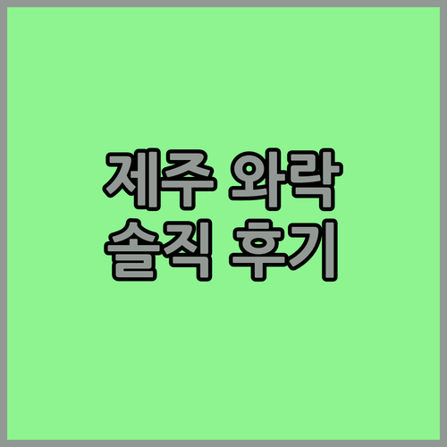제주 와락게스트하우스 솔직 후기! 조