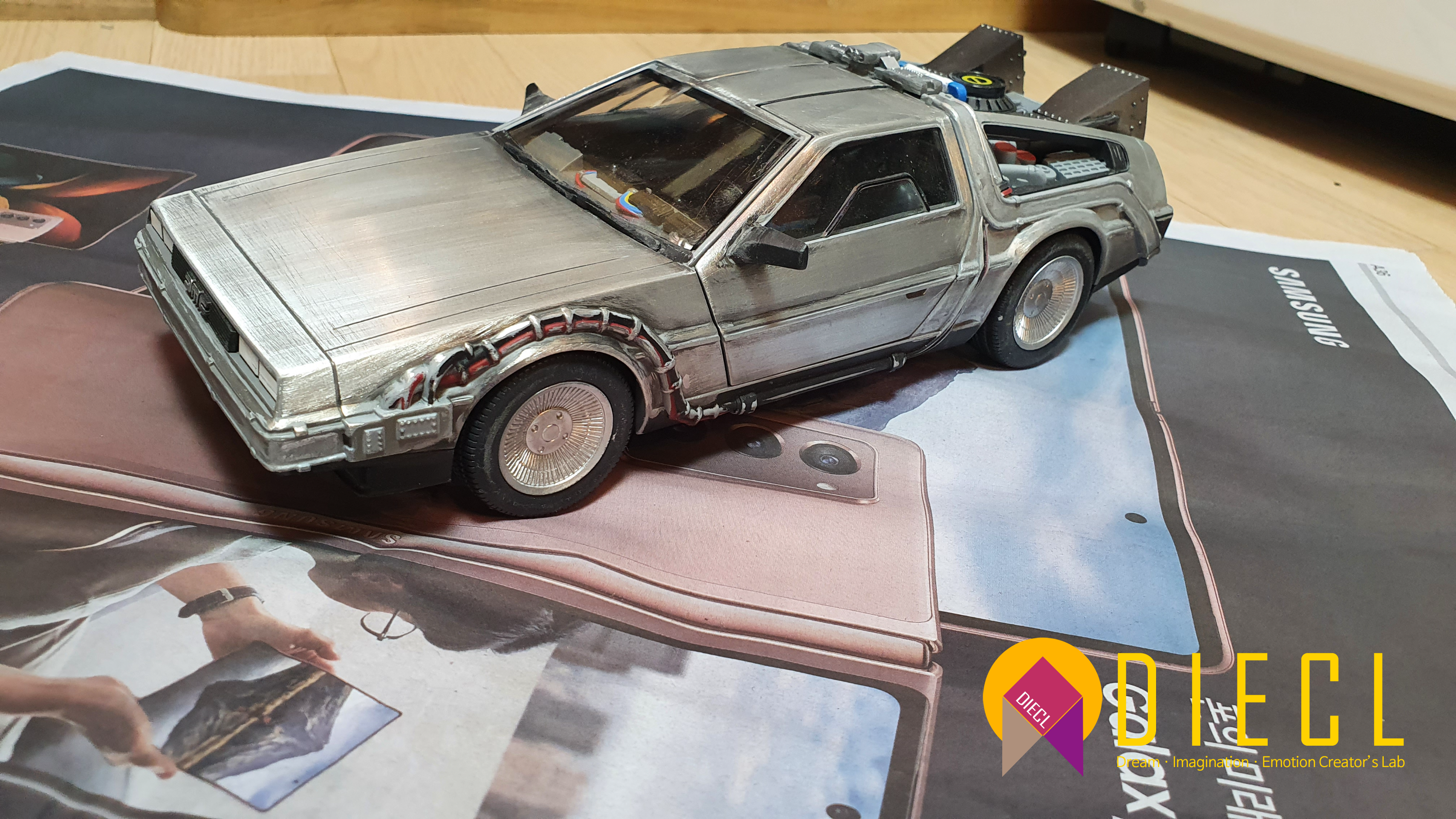 NECA Delorean, Back to the future, BTTF, Polishing, Detail Up, 백투더퓨처, 드로리안
