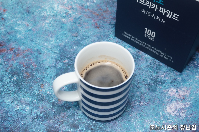  무난한 맛의 아메리카노 스틱커피 카페베네 마노 아프리카 마일드 후기