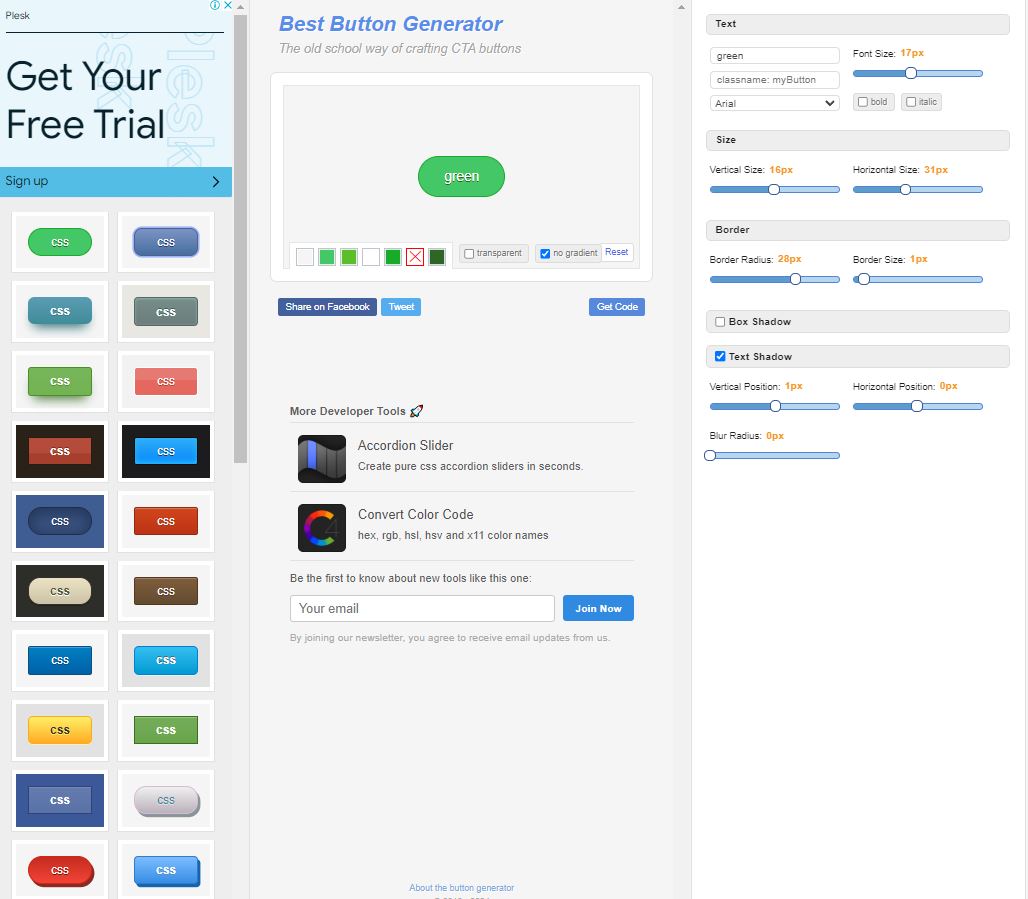 버튼 제너레이트
