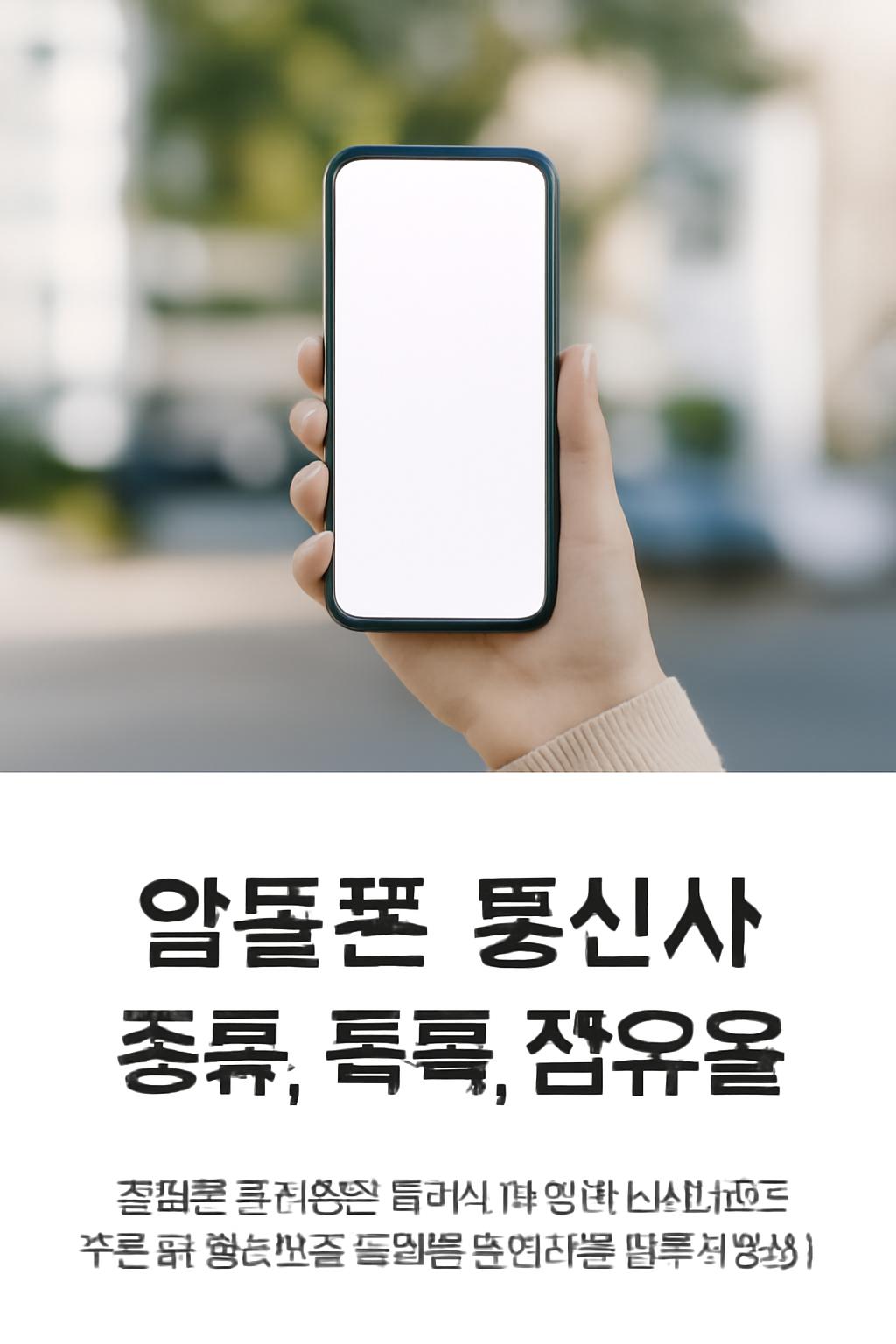 알뜰폰 통신사 종류