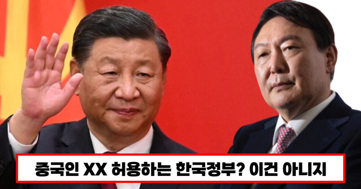 한국 정부는 중국인을 허용합니까?