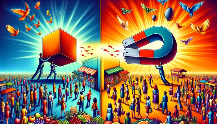 Push vs Pull Marketing