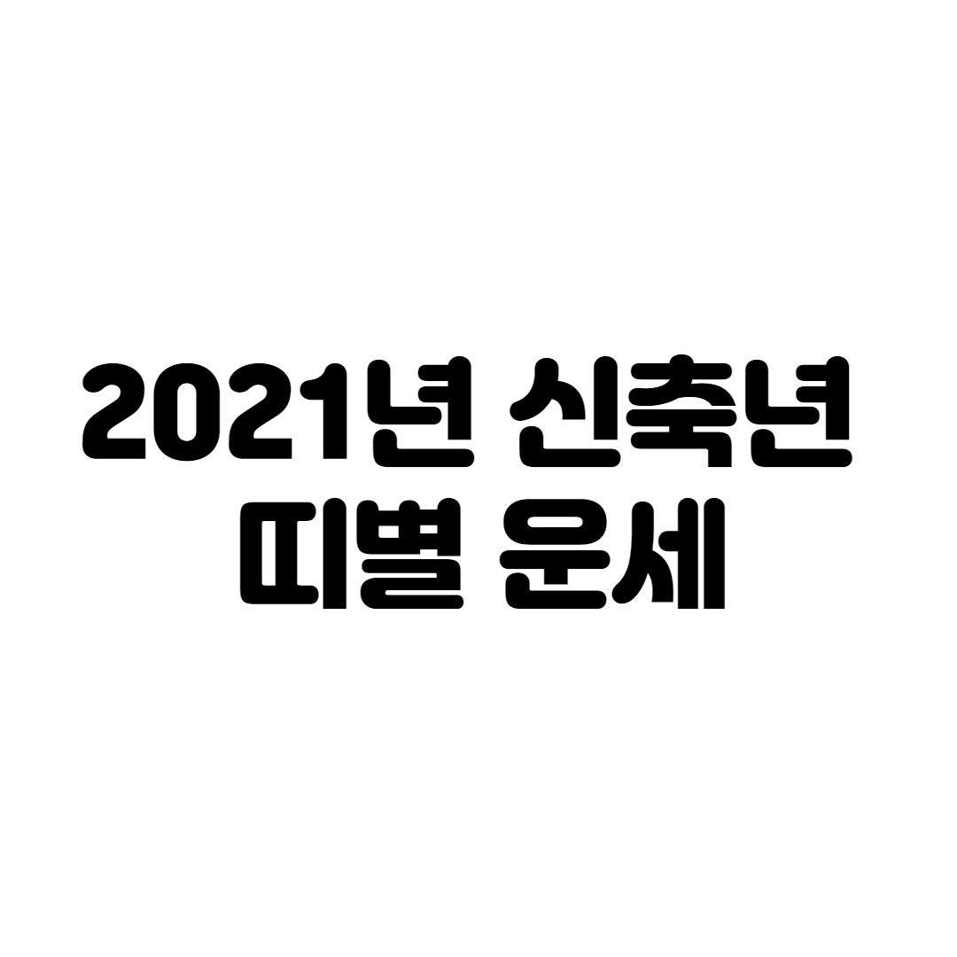  2021 띠별 운세