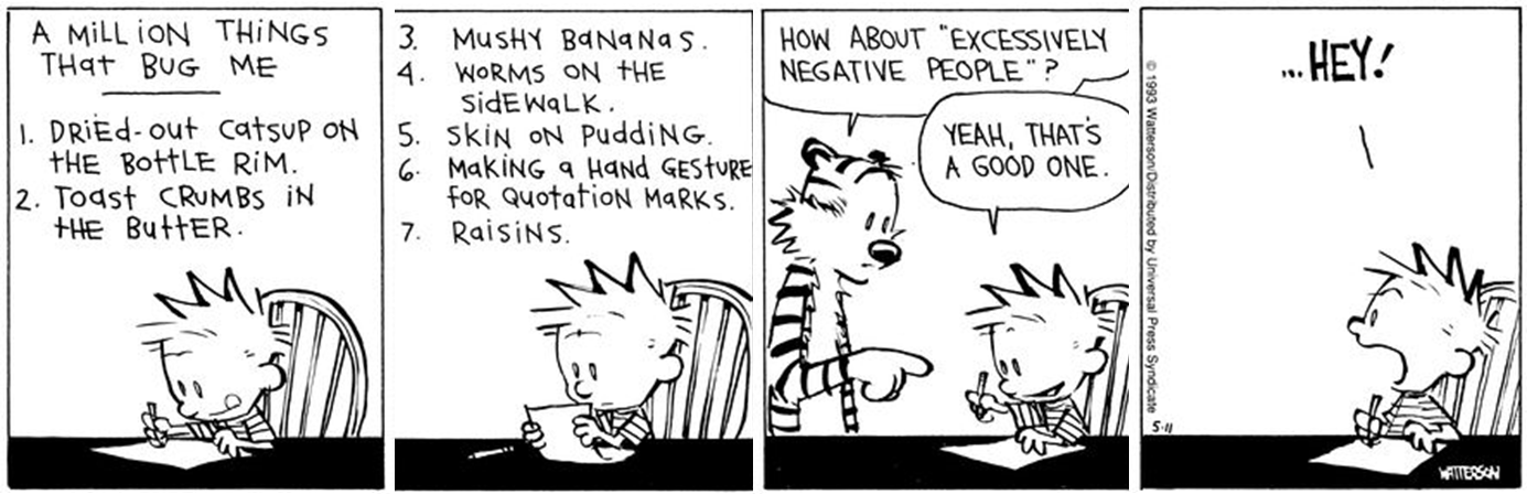A Million things that bug me: Calvin and Hobbes