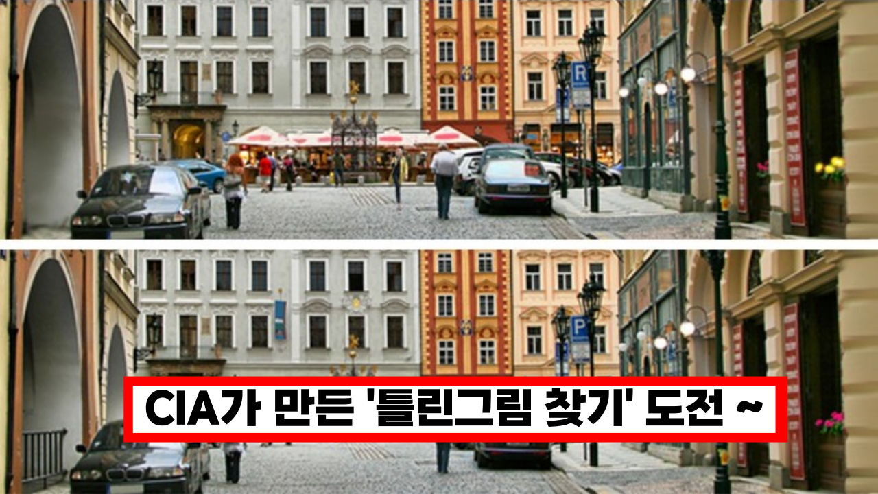  '아~ 정말 어렵네' CIA가 만들었다는 틀린그림 찾기 10곳을 찾으세요