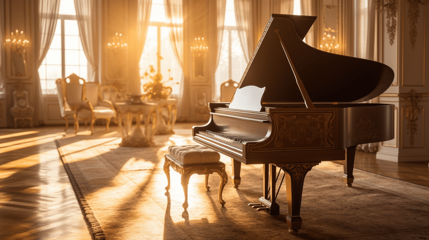 Luxurious piano and warm sunshine.