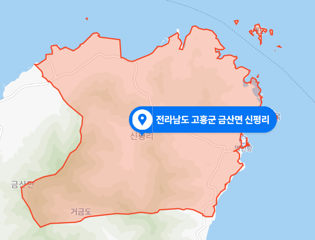  전남 고흥군 금산면 신평리 거금도 산불 (2020년 12월 3일)