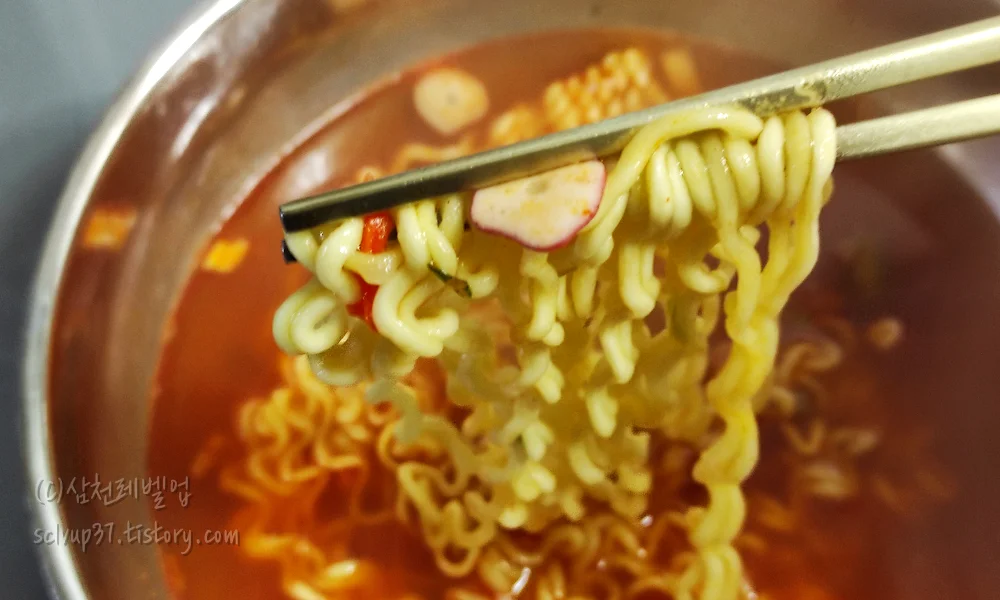 대게라면 면발