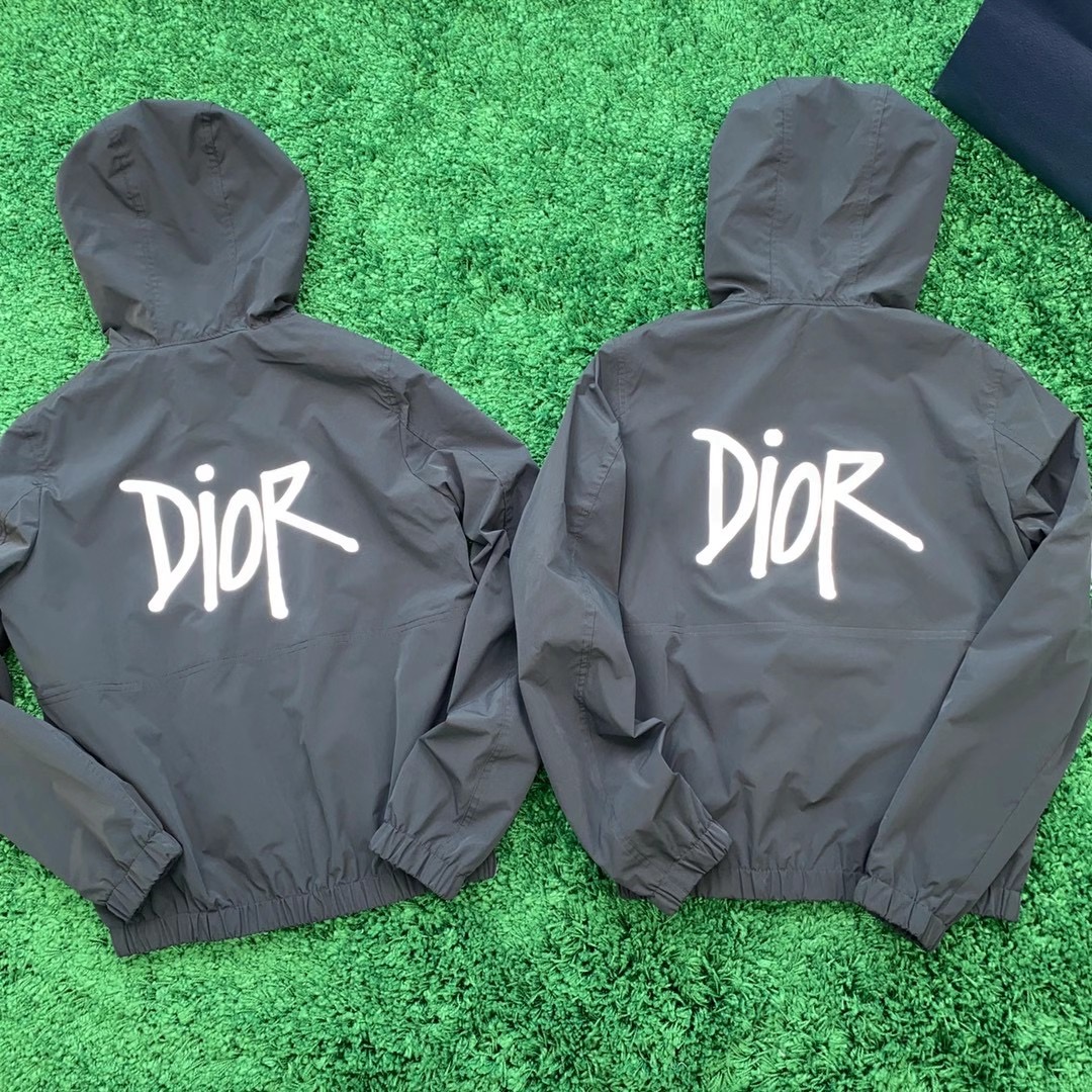 [DIOR x STUSSY] 디올 숀 스투시 후드 블루종 자켓 013C402E4810_C980