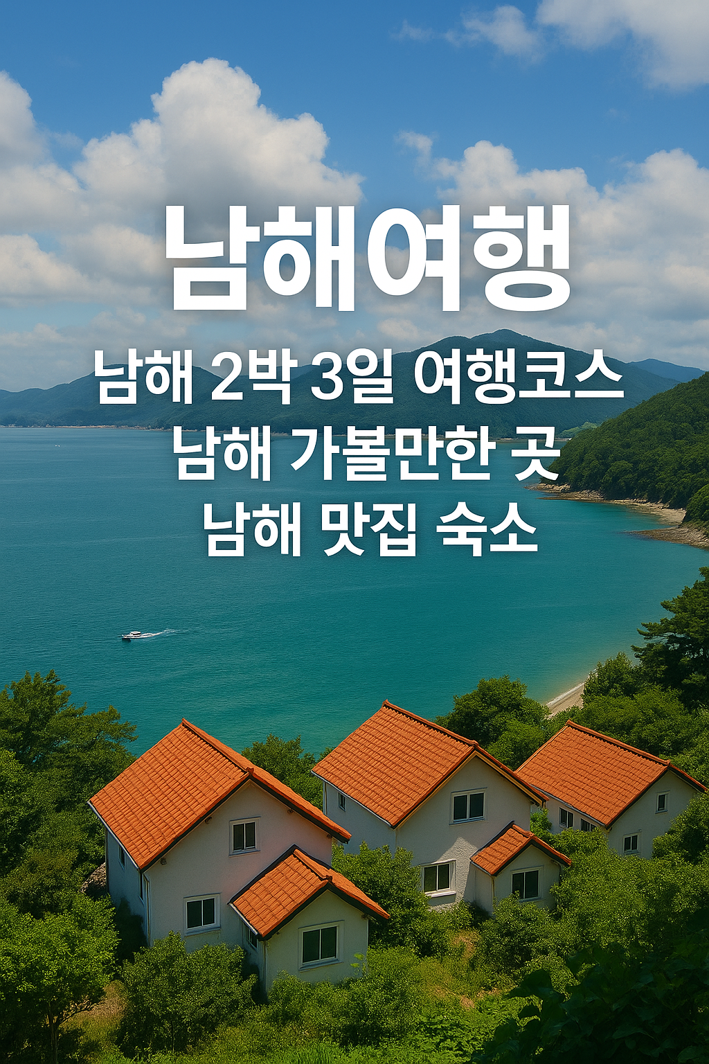 남해 2박 3일 여행 코스 독일마을 맛집 숙소 추천